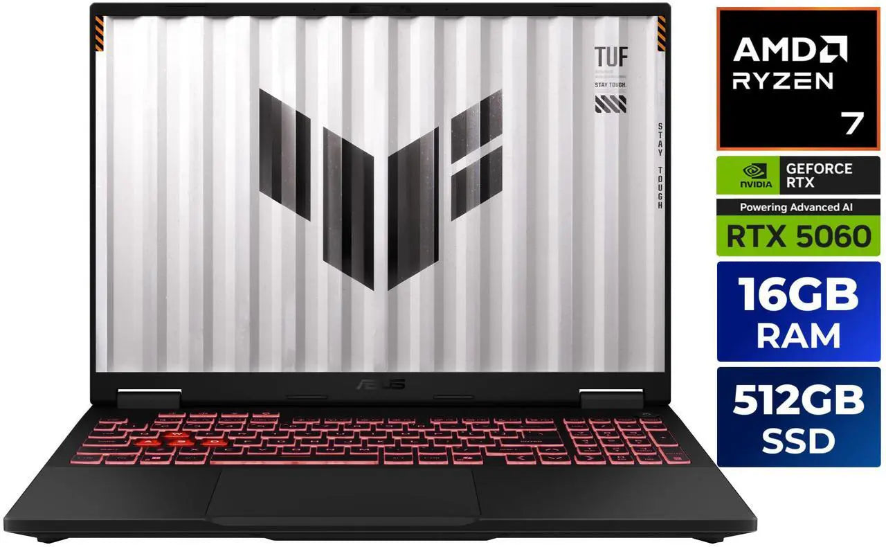 ASUS TUF Gaming A16 16" FHD+ 165Hz Laptop Ryzen 7 RTX 5060