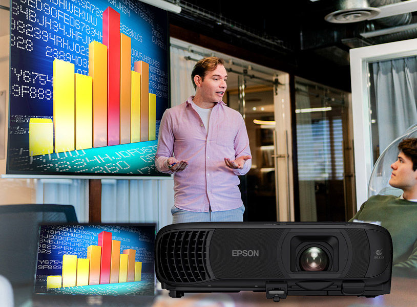 Epson PowerLite 1290 Full HD 1080p Meeting Room Projector 4100 Lumens
