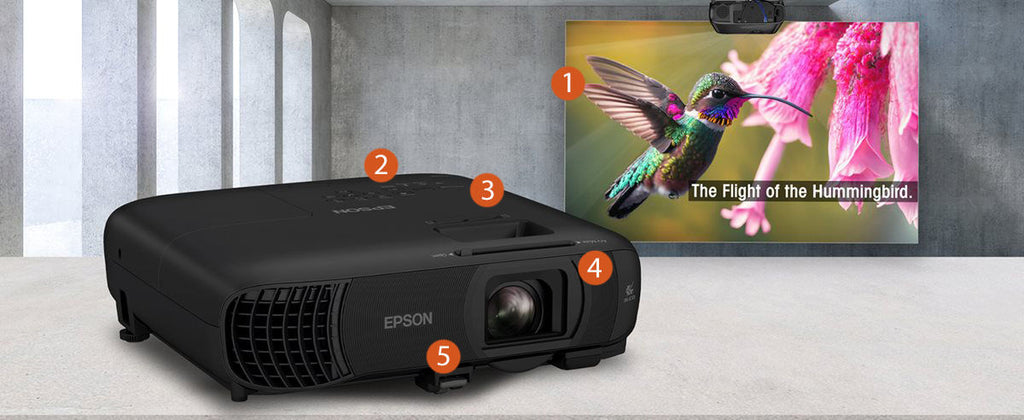Epson PowerLite 1290 Full HD 1080p Meeting Room Projector 4100 Lumens