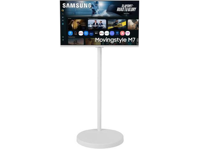 Samsung Movingstyle M7 32" 4K Smart Monitor with Rolling Stand White