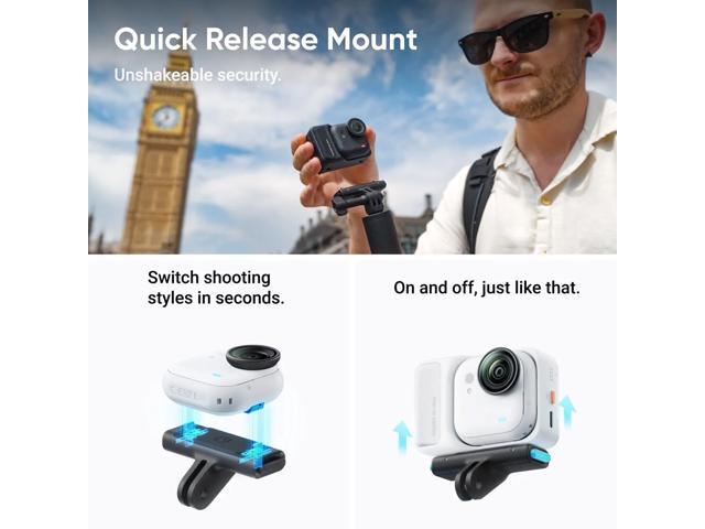 Insta360 GO Ultra Creator Bundle 4K Action Camera Arctic White