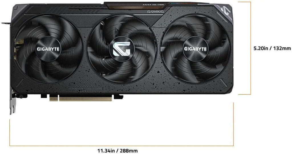GIGABYTE Gaming Radeon RX 9070 XT 16GB GDDR6 Graphics Card Black