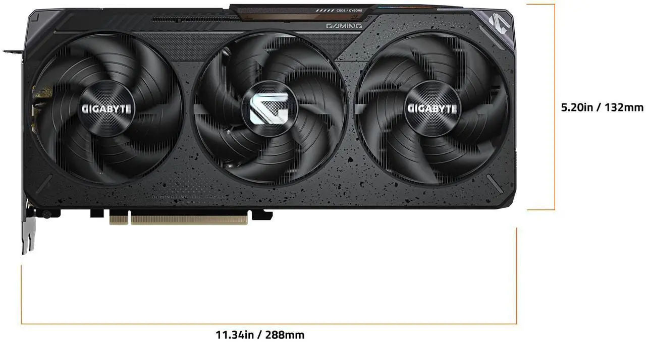 GIGABYTE Gaming Radeon RX 9070 XT 16GB GDDR6 Graphics Card Black