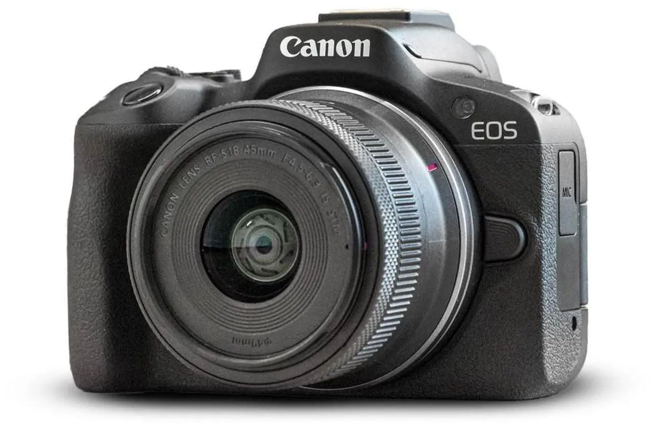 Canon EOS R50 Mirrorless Camera with RF-S 18-45mm f/4.5-6.3 IS STM Lens -Black (5811C012)