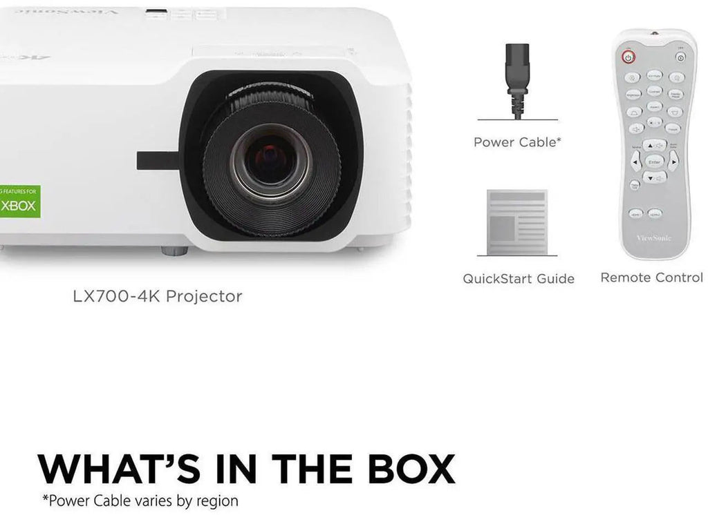 ViewSonic LX700-4K UHD 4K Laser Projector Designed for Xbox