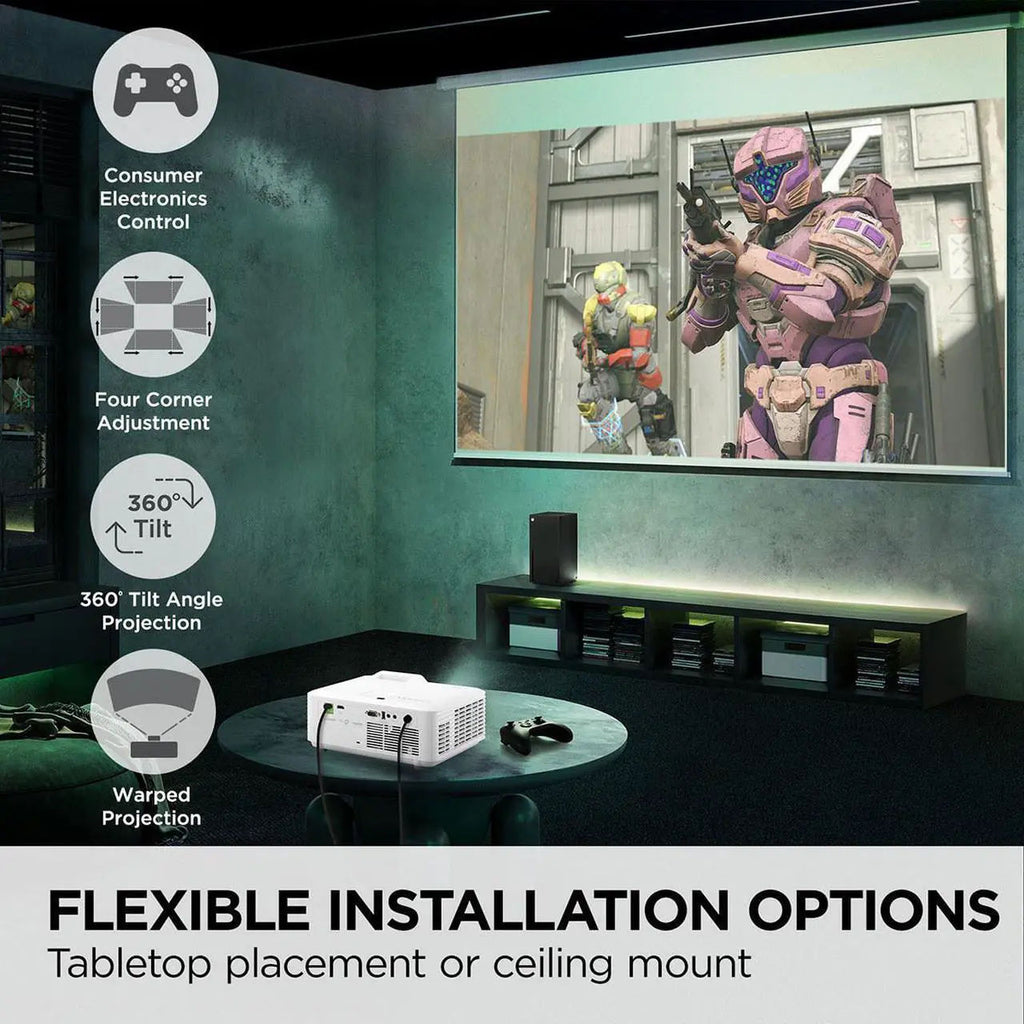 ViewSonic LX700-4K UHD 4K Laser Projector Designed for Xbox