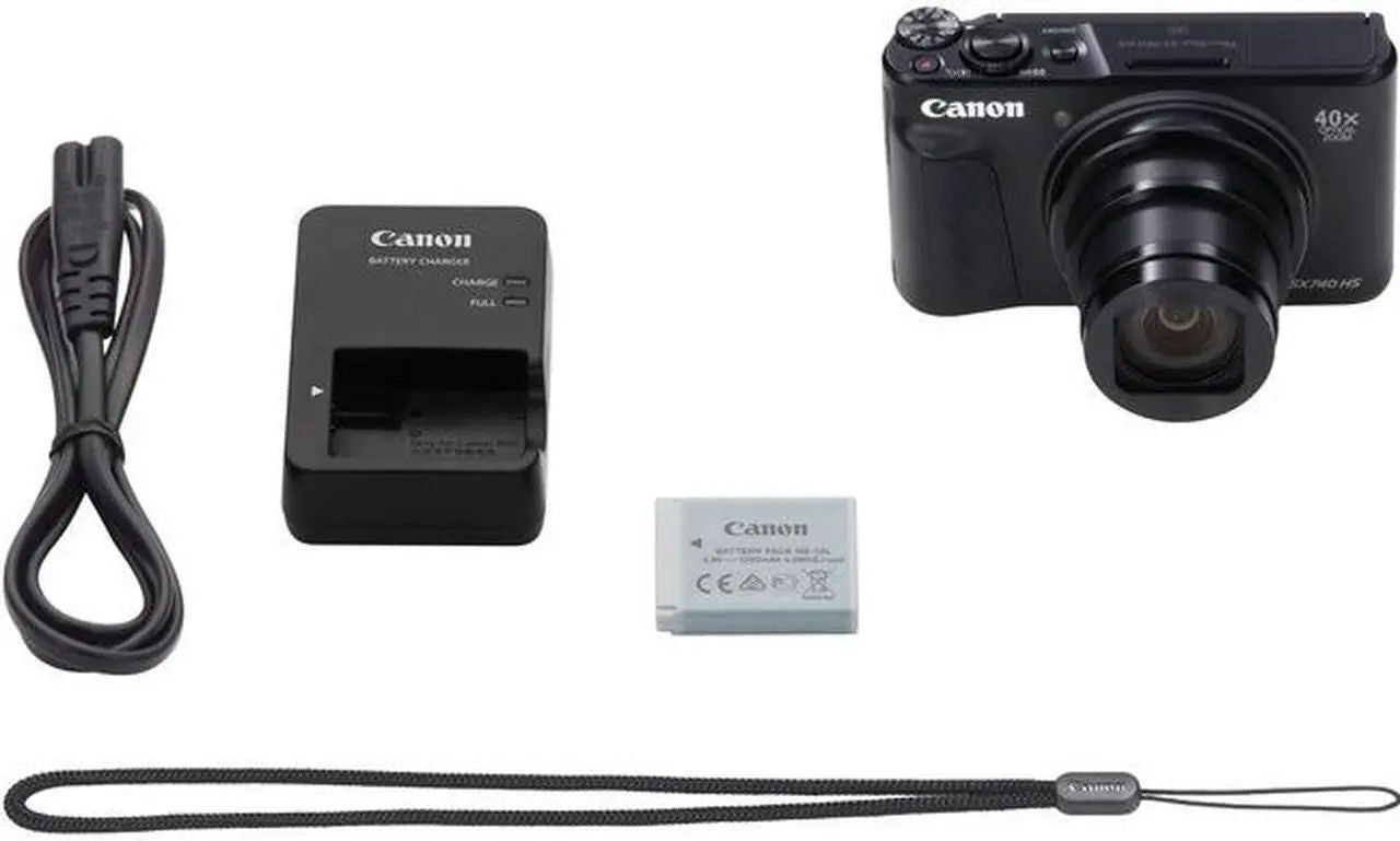 Canon PowerShot SX740 HS Digital Camera 20.3MP Black