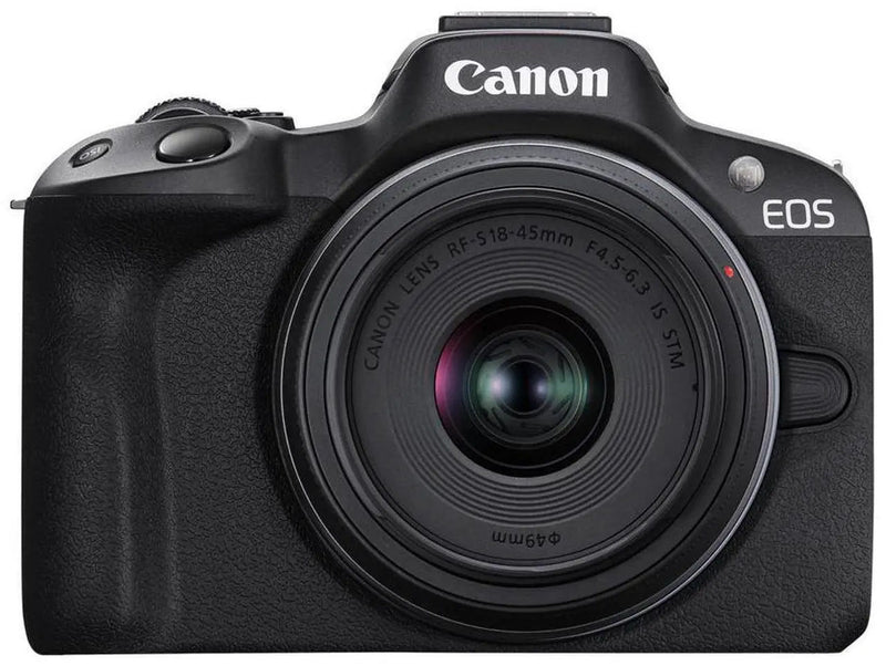 Canon EOS R50 Mirrorless Camera with RF-S 18-45mm f/4.5-6.3 IS STM Lens -Black (5811C012)