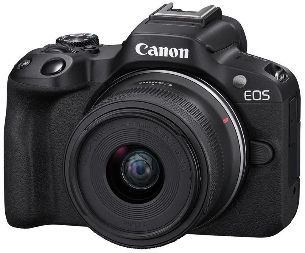 Canon EOS R50 Mirrorless Camera with RF-S 18-45mm f/4.5-6.3 IS STM Lens -Black (5811C012)