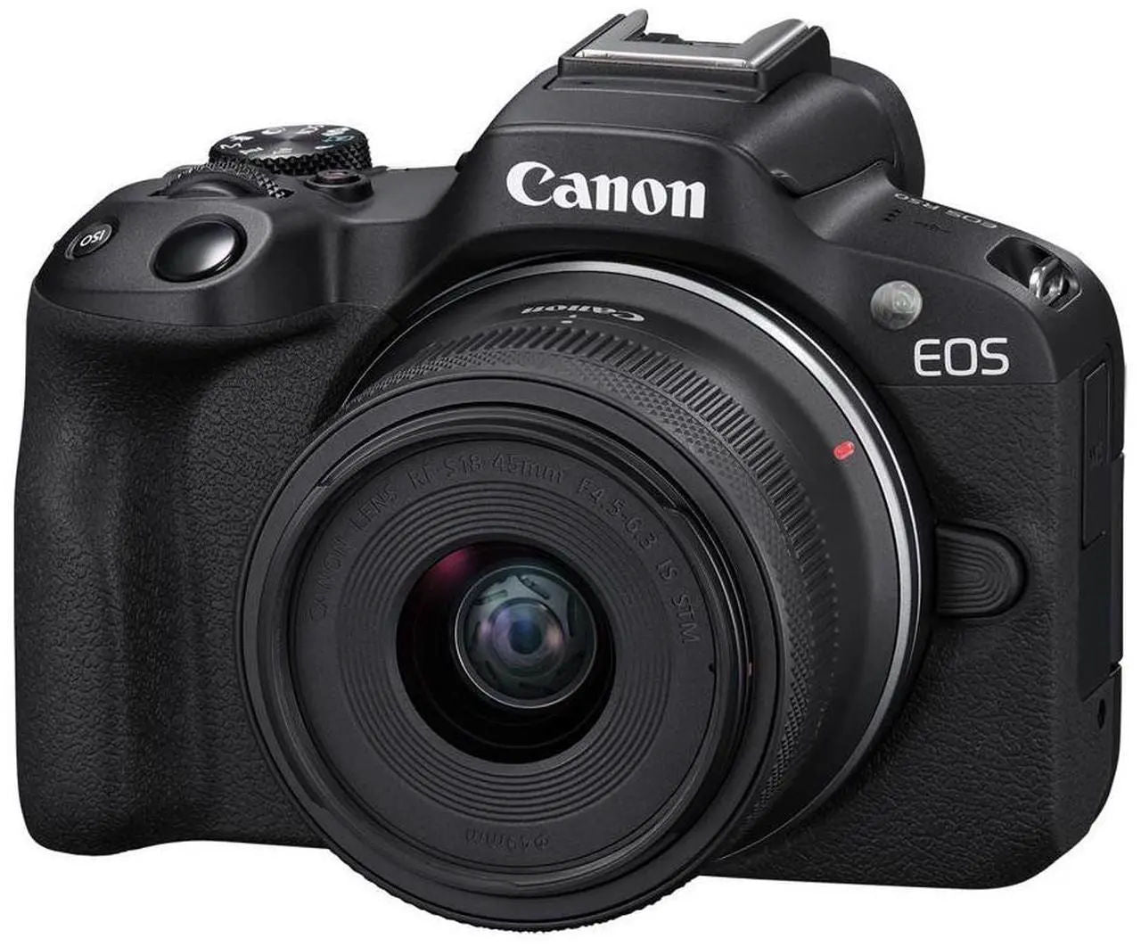 Canon EOS R50 Mirrorless Camera with RF-S 18-45mm f/4.5-6.3 IS STM Lens -Black (5811C012)