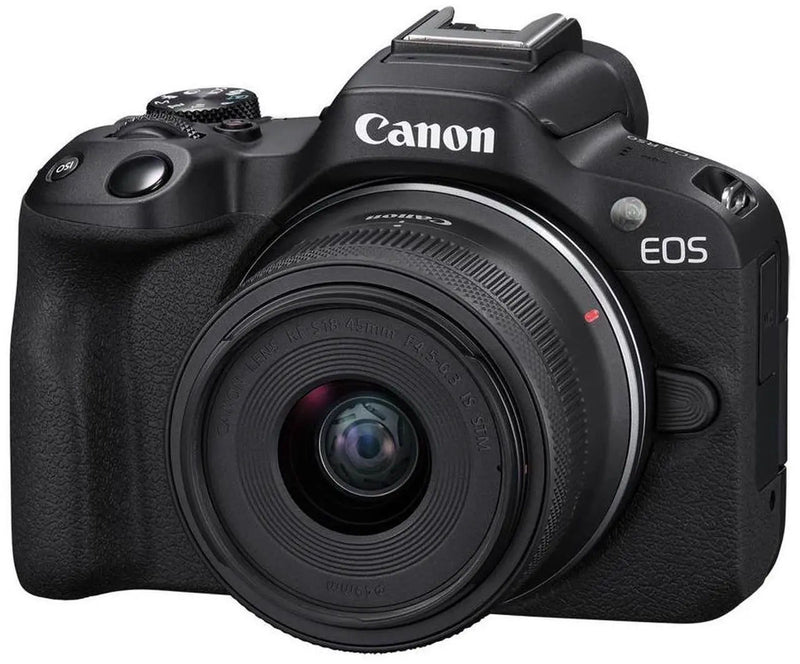 Canon EOS R50 Mirrorless Camera with RF-S 18-45mm f/4.5-6.3 IS STM Lens -Black (5811C012)