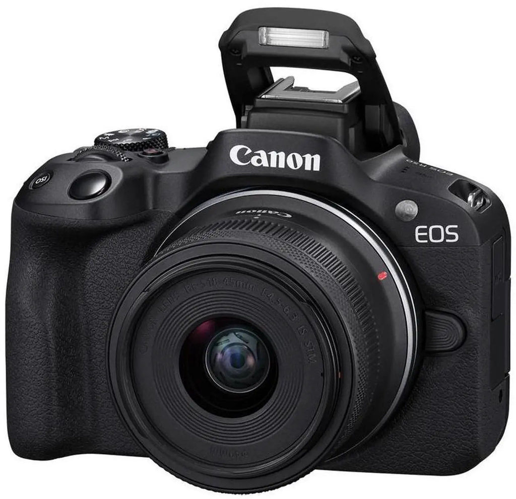Canon EOS R50 Mirrorless Camera with RF-S 18-45mm f/4.5-6.3 IS STM Lens -Black (5811C012)