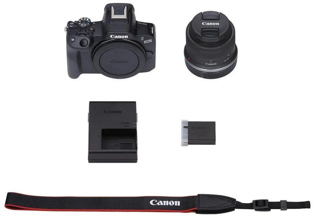 Canon EOS R50 Mirrorless Camera with RF-S 18-45mm f/4.5-6.3 IS STM Lens -Black (5811C012)