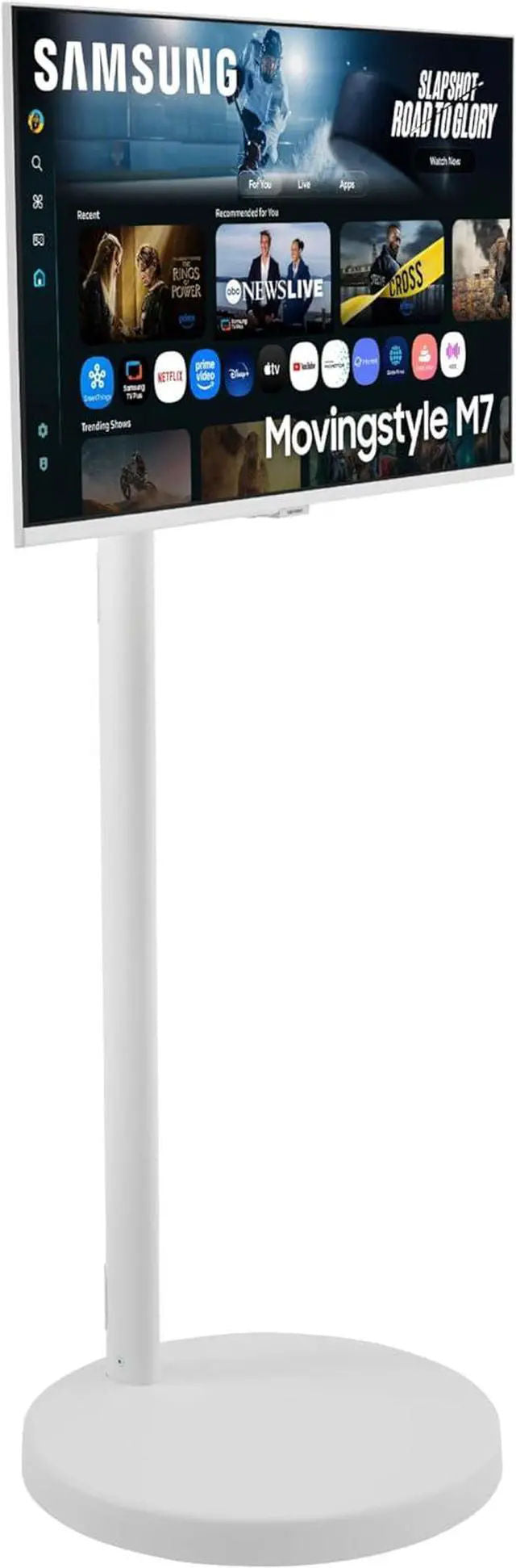Samsung Movingstyle M7 32" 4K Smart Monitor with Rolling Stand White
