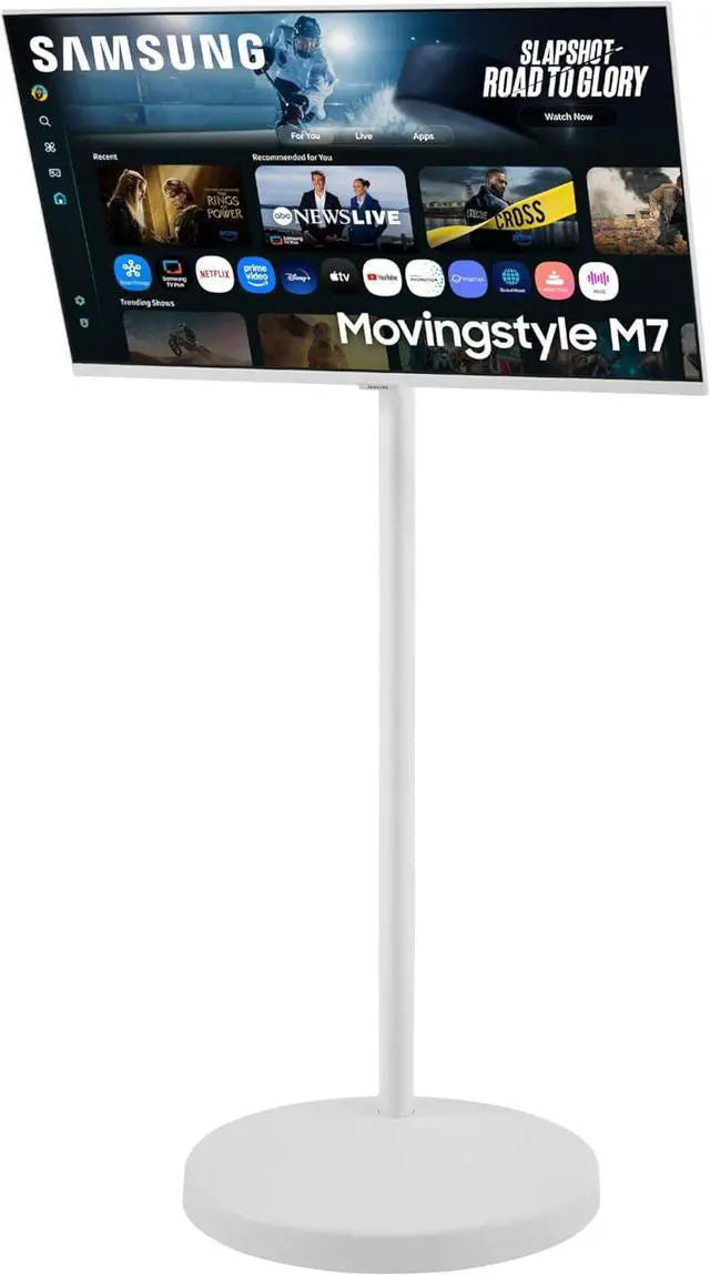 Samsung Movingstyle M7 32" 4K Smart Monitor with Rolling Stand White