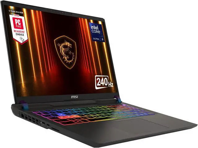 MSI Vector 16 HX AI A2XWIG-050US 16in Gaming Laptop GeForce RTX 5080 Intel Core Ultra 9 275HX