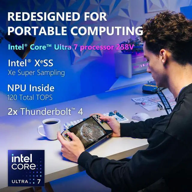 MSI Claw 8 AI+ A2VM PC Gaming Handheld Intel Ultra 7-258V
