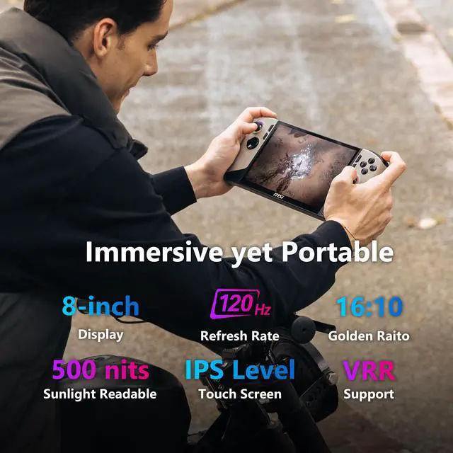 MSI Claw 8 AI+ A2VM PC Gaming Handheld Intel Ultra 7-258V