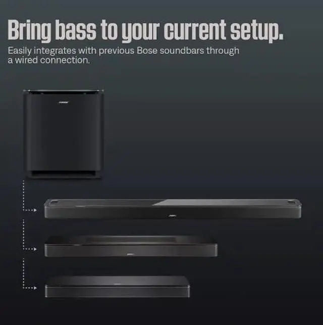 Bose Lifestyle Ultra Soundbar Wireless Home Soundbar Dolby Atmos Black
