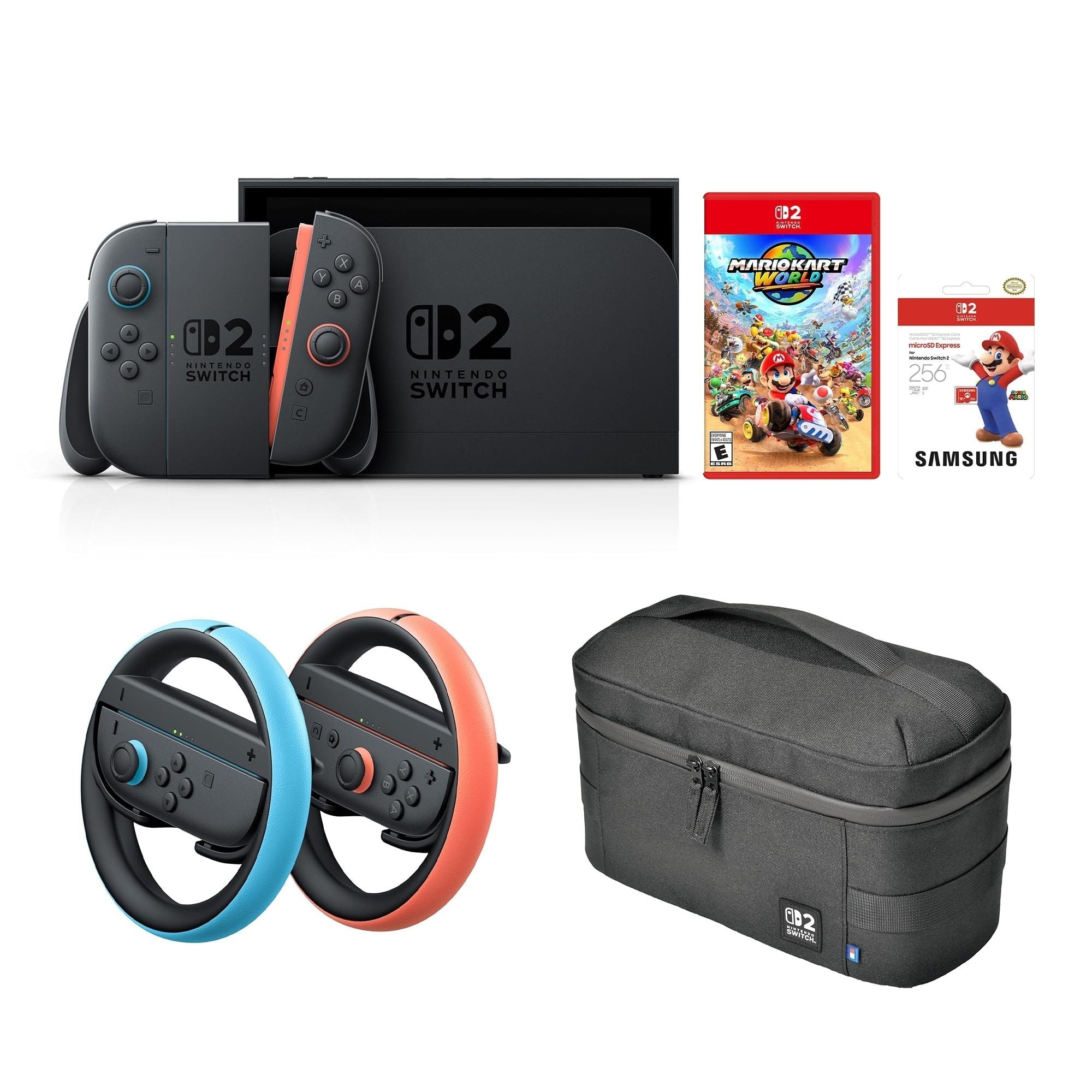 Nintendo Switch 2 Mario Kart World Bundle Gaming Console 256GB